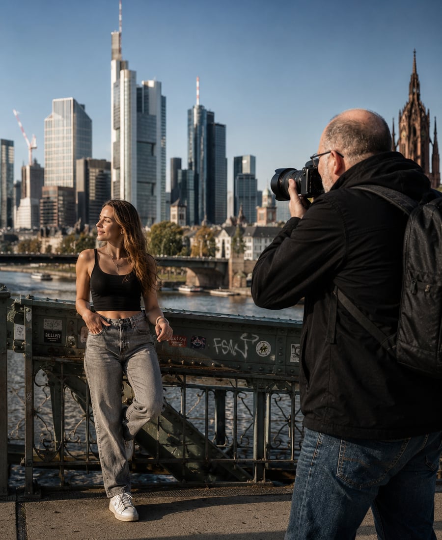 Heiko Lüdemann bei einem Fotoshooting in Frankfurt