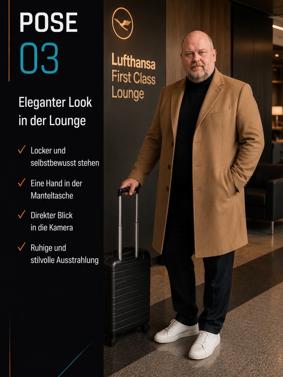 Pose 03: Eleganter Look in der Lounge