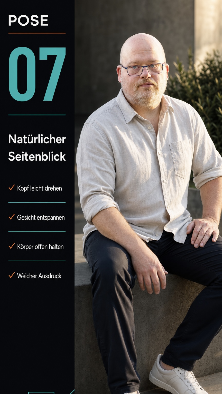 Pose 07: Natürlicher Seitenblick