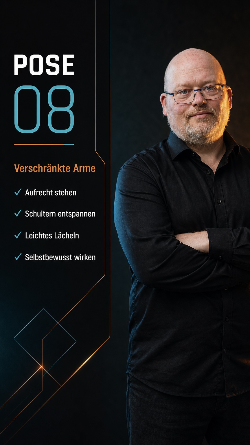 Pose 08: Verschränkte Arme