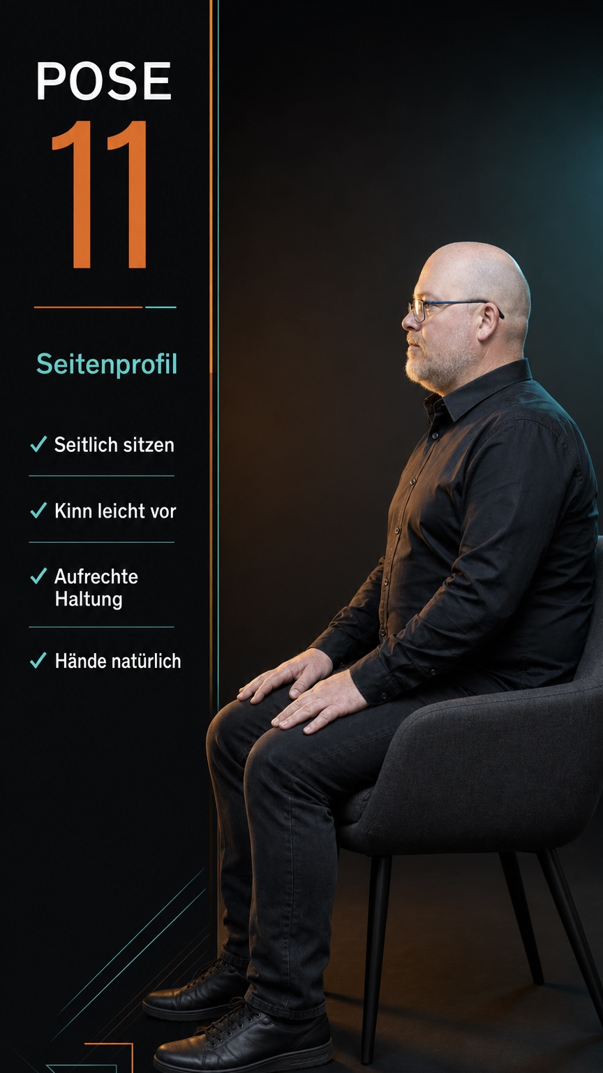 Pose 11: Seitenprofil