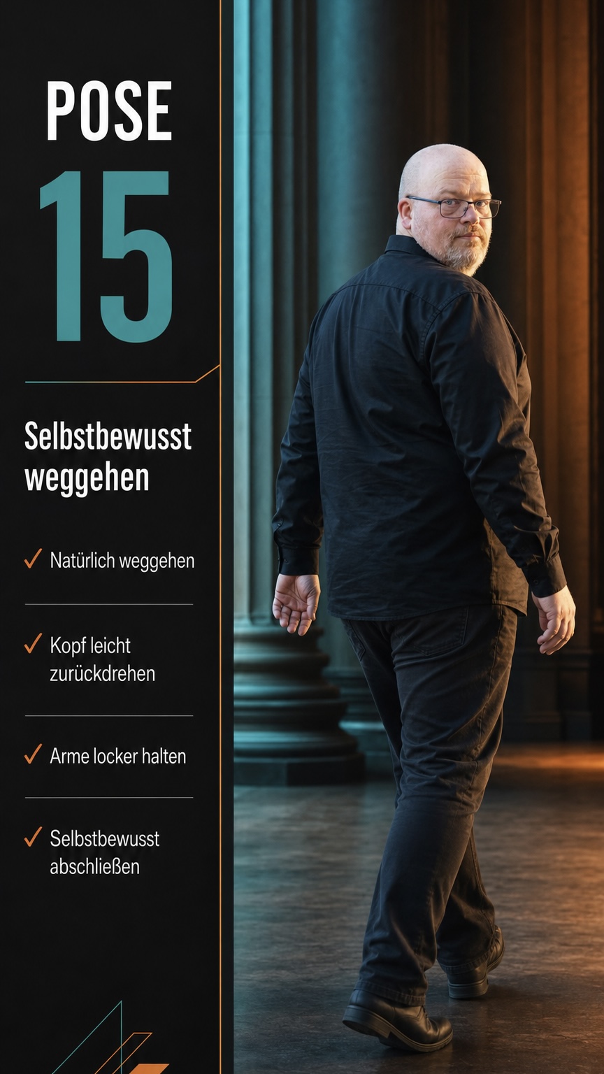 Pose 15: Selbstbewusst weggehen